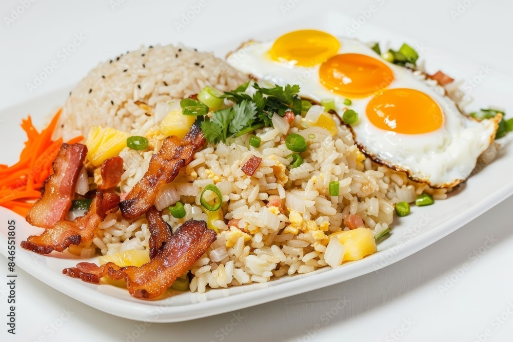 Tasty Bacon Fried Rice with Carrots and Cilantro Tasty Bacon Fried Rice with Carrots and Cilantro