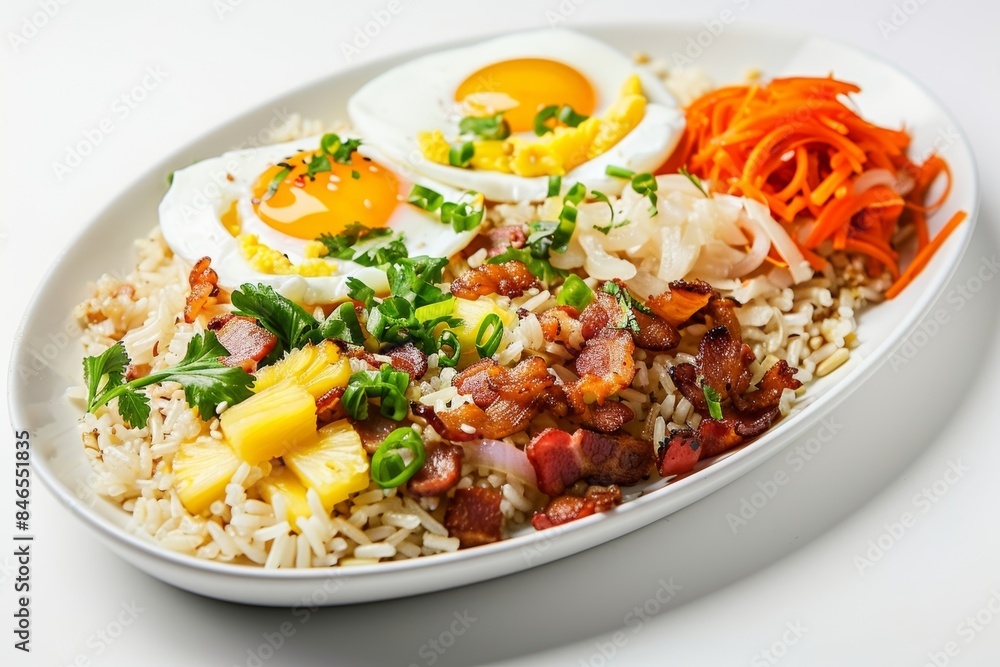 Delicious Bacon Fried Rice with Jasmine Rice and Scallions Delicious Bacon Fried Rice with Jasmine Rice and Scallions