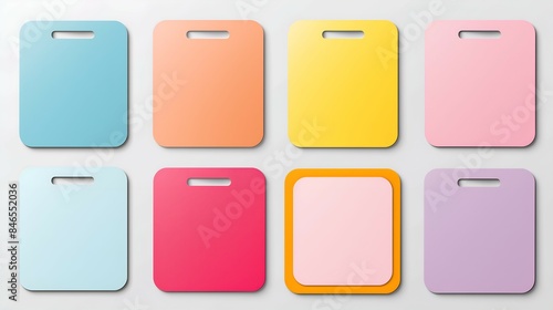 Blank Colorful Paper Tags with Hole