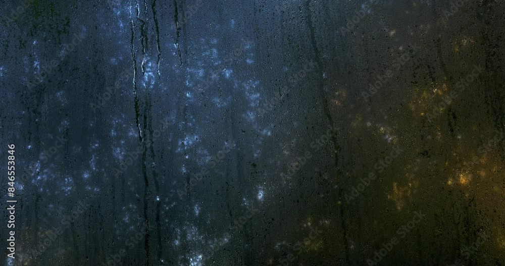 Window with morning condensation Window with morning condensation