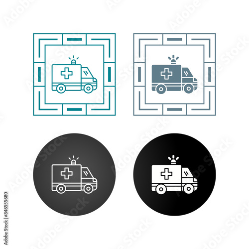 Ambulance Vector Icon