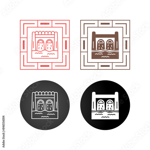 Dam Vector Icon