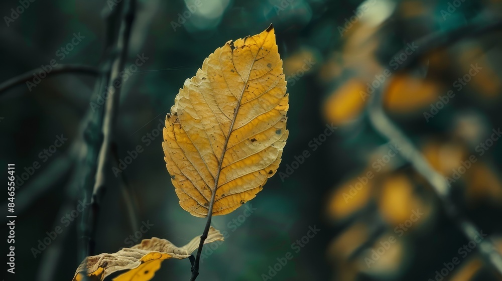 The leaves are colorful and fresh and beautiful. The leaves are colorful and fresh and beautiful.