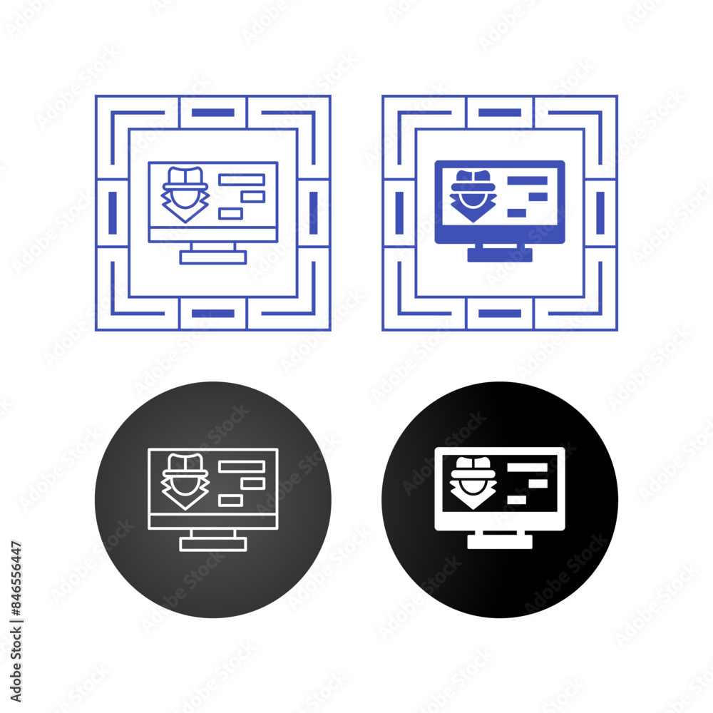 Hacking Vector Icon Hacking Vector Icon