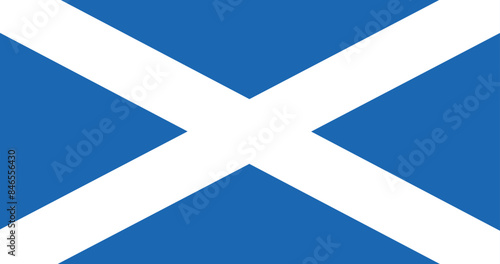 Illustration of the national flag of Scotland photo