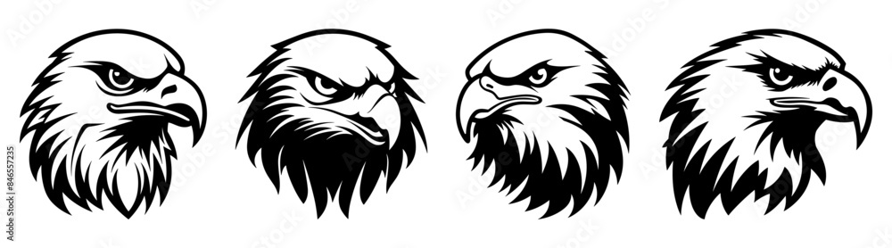Eagle silhouette set vector design big pack of illustration and icon Eagle silhouette set vector design big pack of illustration and icon