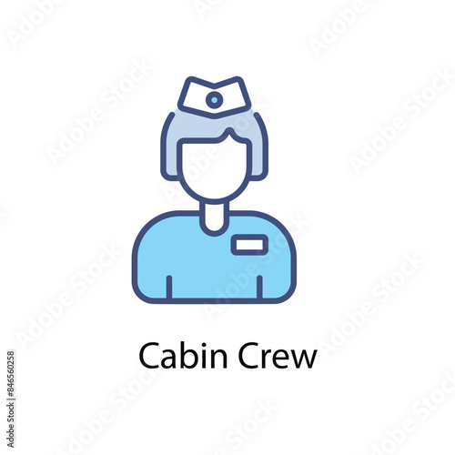 Cabin Crew vector icon