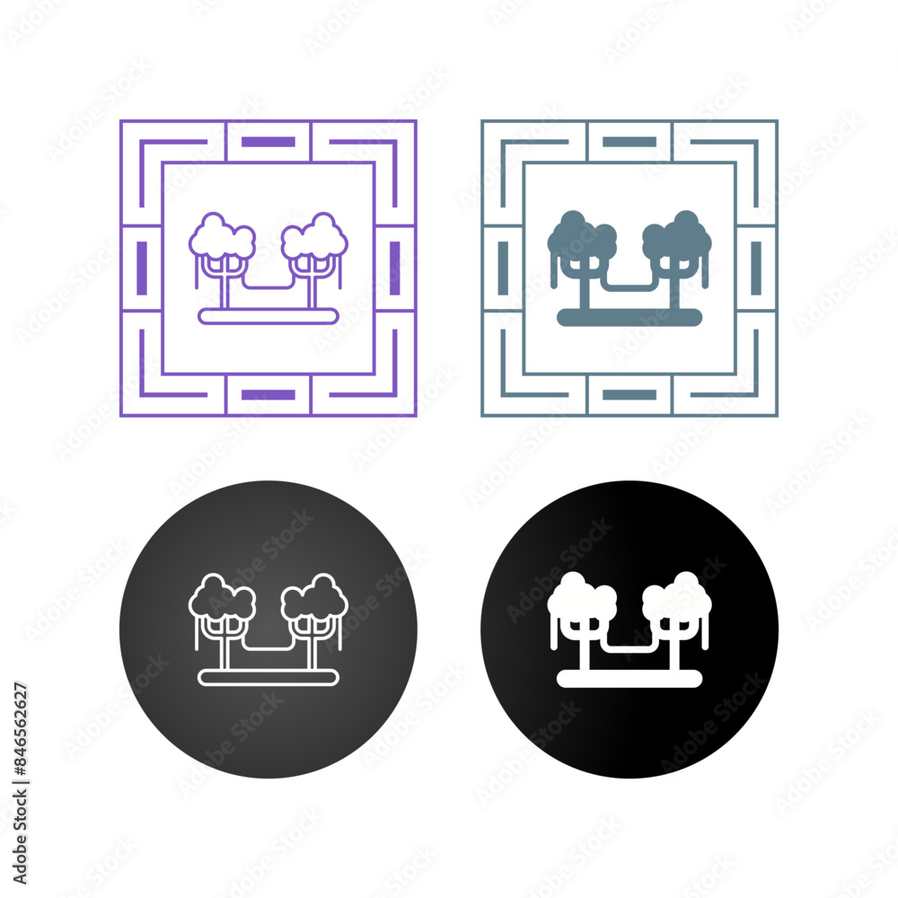 Fototapeta premium Rainforest Vector Icon