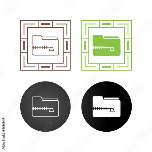 Zip File Vector Icon