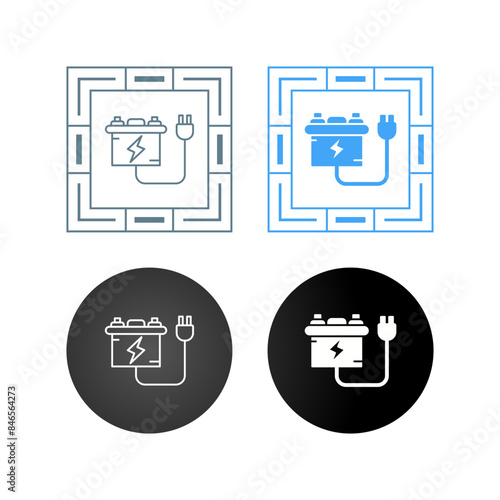 Battery charger Vector Icon
