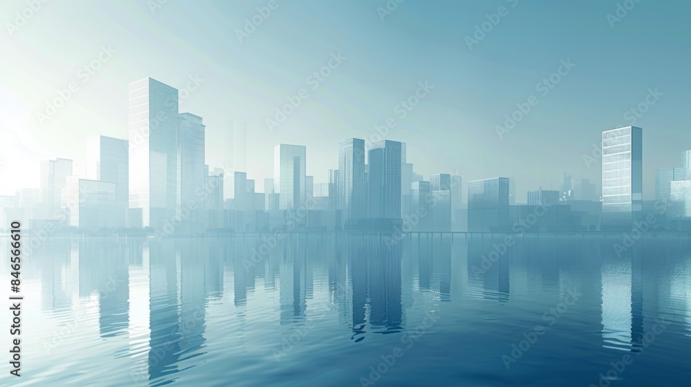 Minimalist Illustration of a Smart City Skyline, Urban Landscape on a Light Background, Ideal for Corporate and Business graphic, banner design, brochure, pattern design, web, background template Minimalist Illustration of a Smart City Skyline, Urban Landscape on a Light Background, Ideal for Corporate and Business graphic, banner design, brochure, pattern design, web, background template