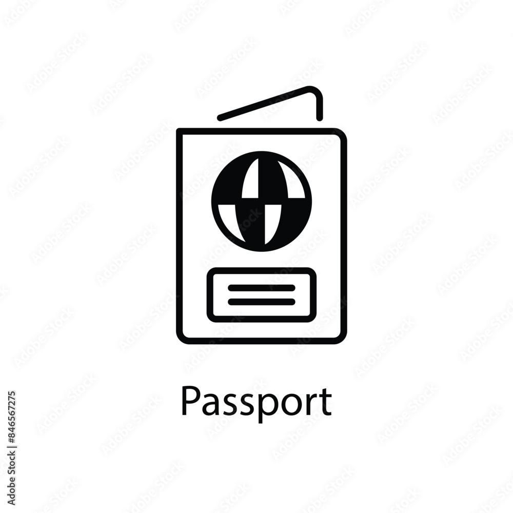 Passport vector icon Passport vector icon