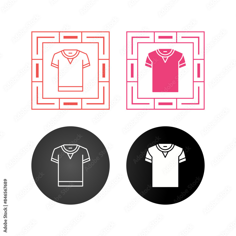 T Shirt Vector Icon T Shirt Vector Icon