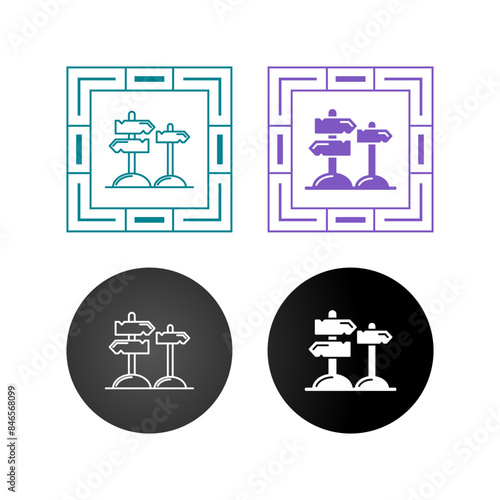 Directions Vector Icon