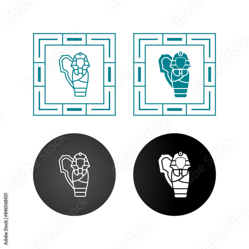 Sarcophagus Vector Icon
