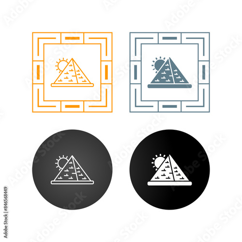 Pyramid Vector Icon