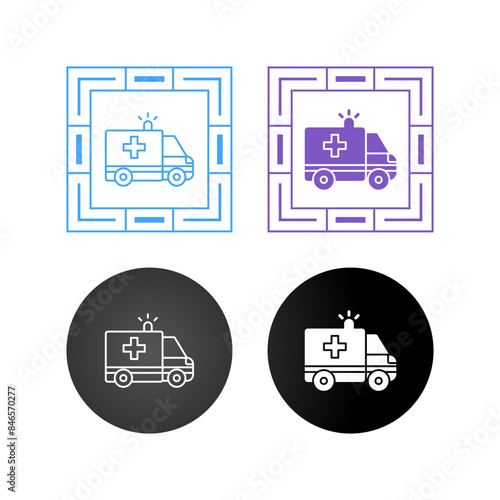 Ambulance Vector Icon