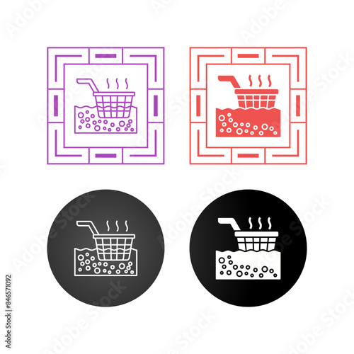 Deep Fryer Vector Icon