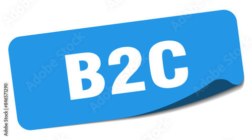 b2c sticker. b2c label