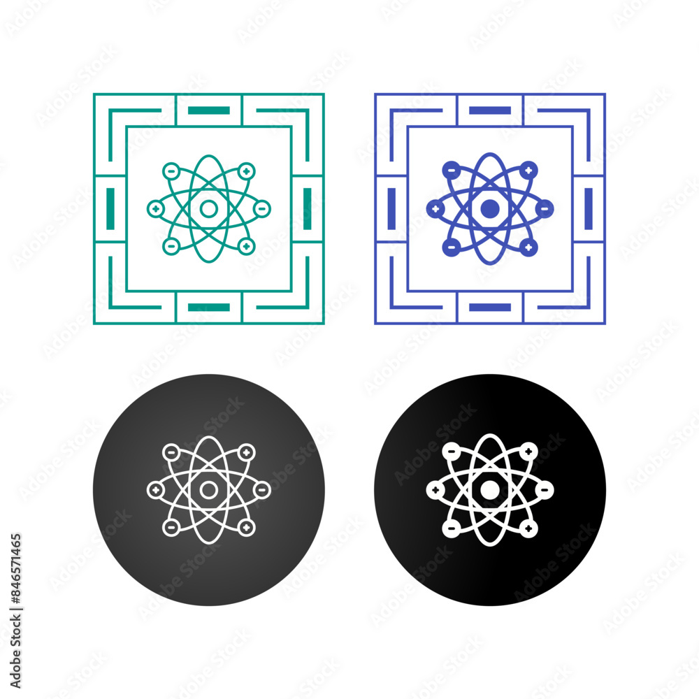 Fototapeta premium Atom Vector Icon