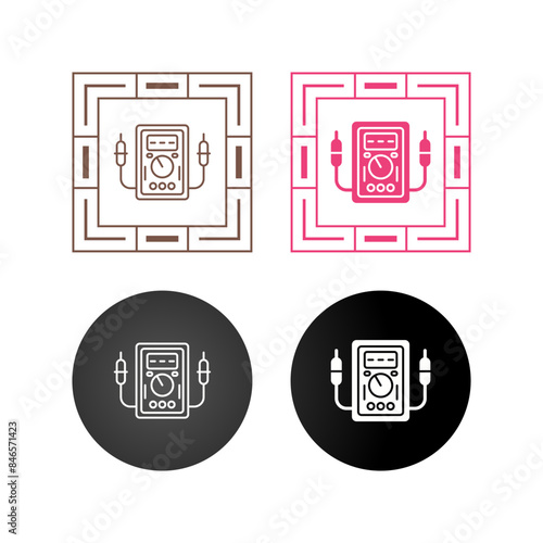 Voltmeter Vector Icon