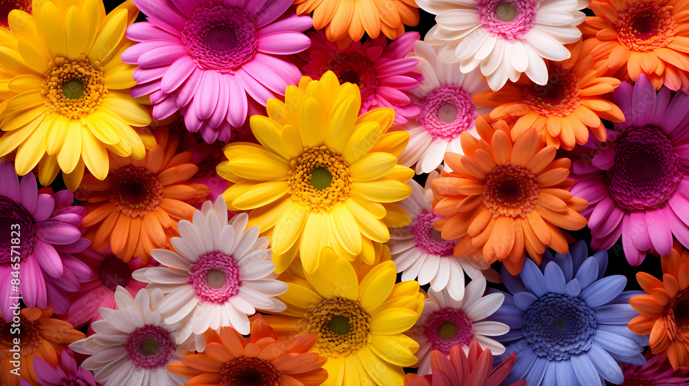 Colored chrysanthemums Colored chrysanthemums