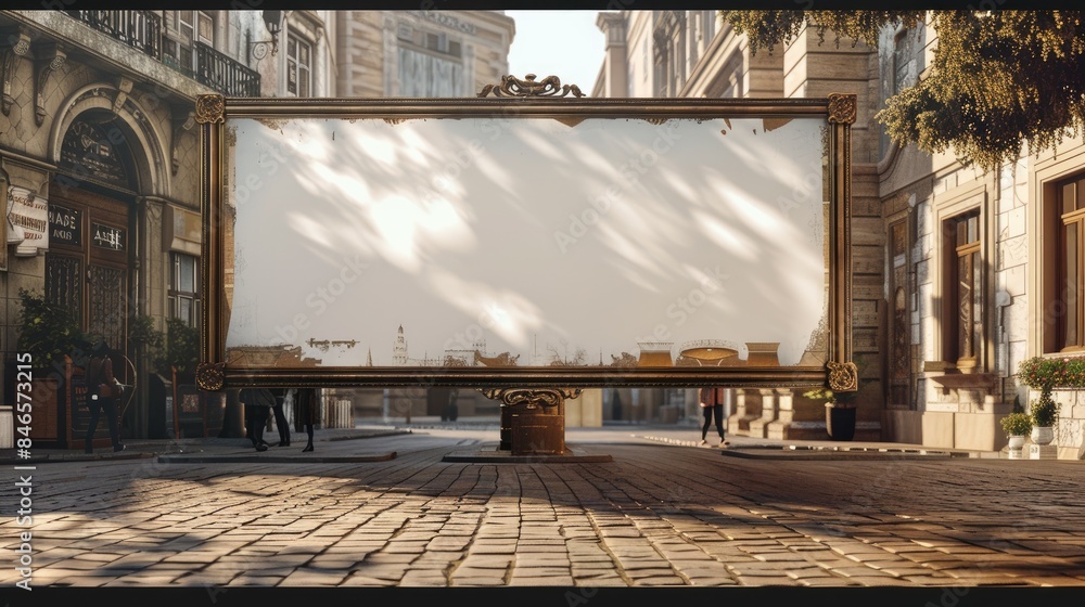 Town Square Billboard | Billboard mockup | Landscape mockup Town Square Billboard | Billboard mockup | Landscape mockup