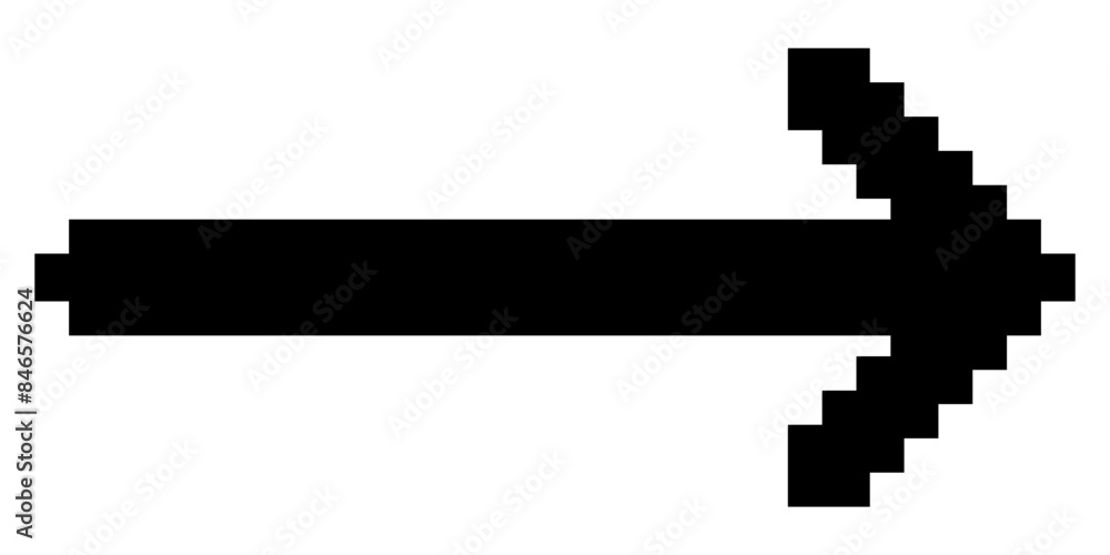 pixel long arrow icon, arrow button, arrow icon with 8bit style, long arrow design element pixel long arrow icon, arrow button, arrow icon with 8bit style, long arrow design element