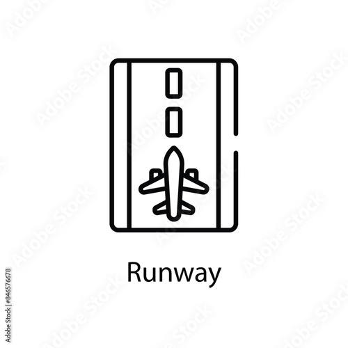 Runway vector icon © Shahid