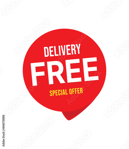 Free delivery icon template vector illustration.