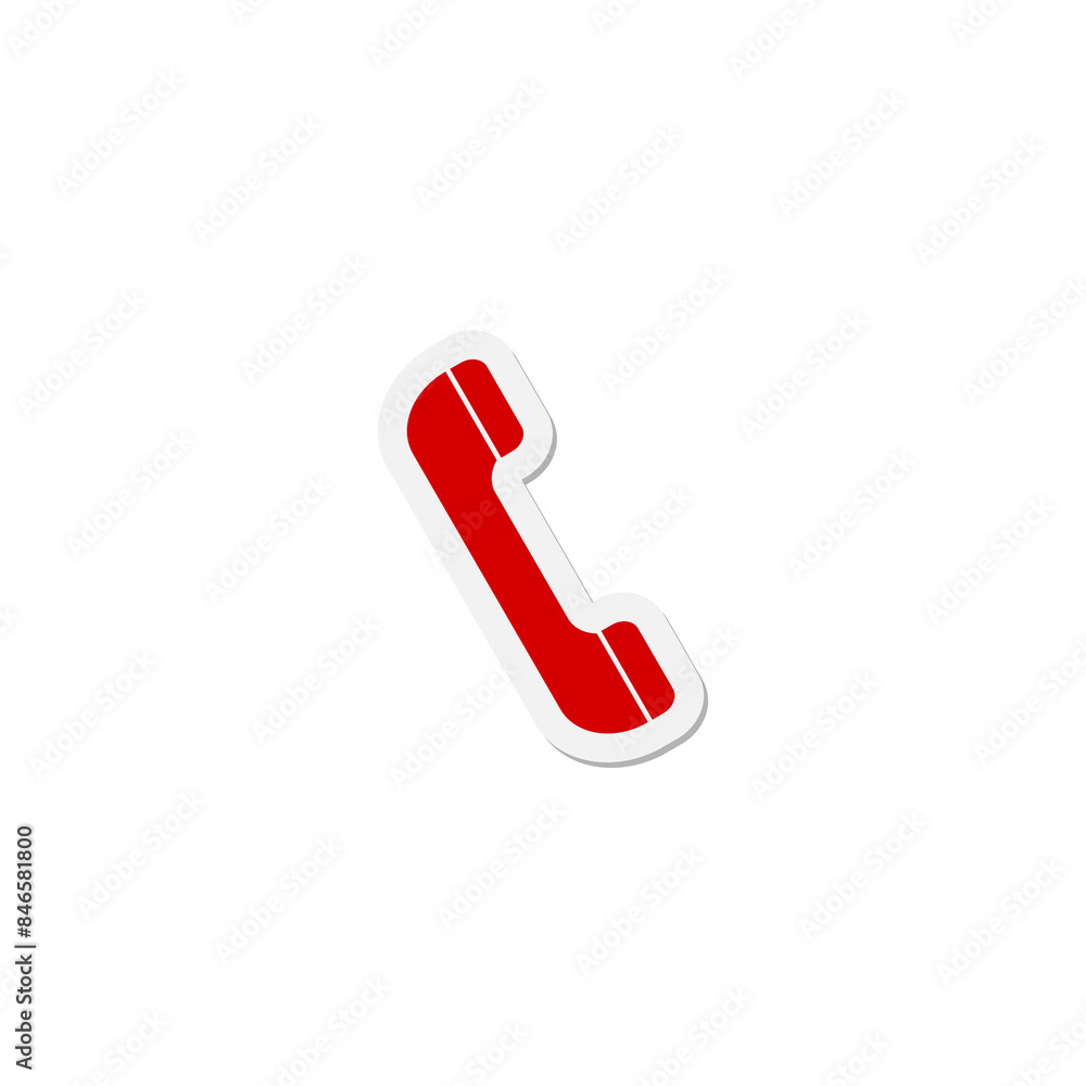 Sticker phone icon isolated on transparent background Sticker phone icon isolated on transparent background