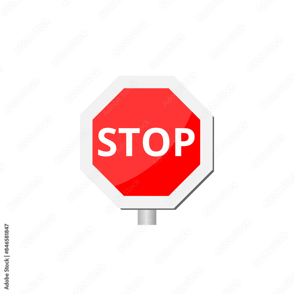 Stop sign icon isolated on transparent background Stop sign icon isolated on transparent background