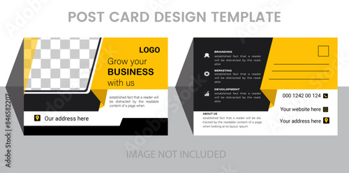 Real State Postcard Design Template Graphic design .
