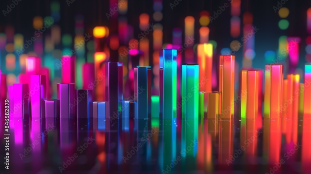 A bar graph illustrating daily trading volume for a specific stock, reflecting market activity and liquidity. A bar graph illustrating daily trading volume for a specific stock, reflecting market activity and liquidity.