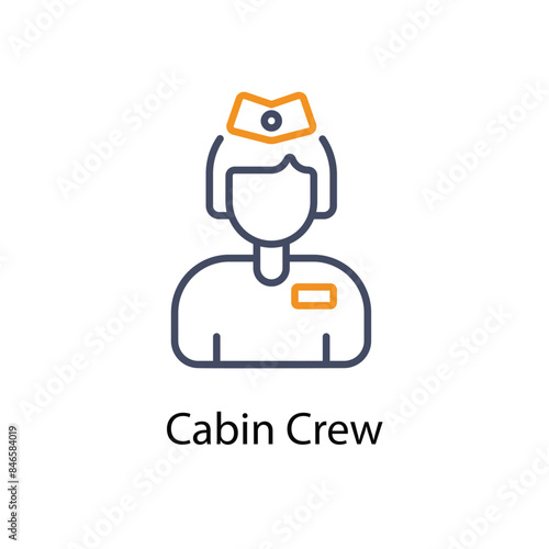 Cabin Crew vector icon