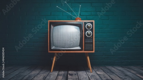 An old vintage retro tv television photo