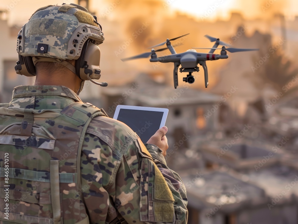 Military Drone Operation in the Field Generative AI Military Drone Operation in the Field Generative AI