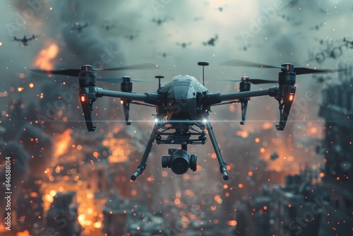 Modern Warfare Drone Operations Generative AI © Gro