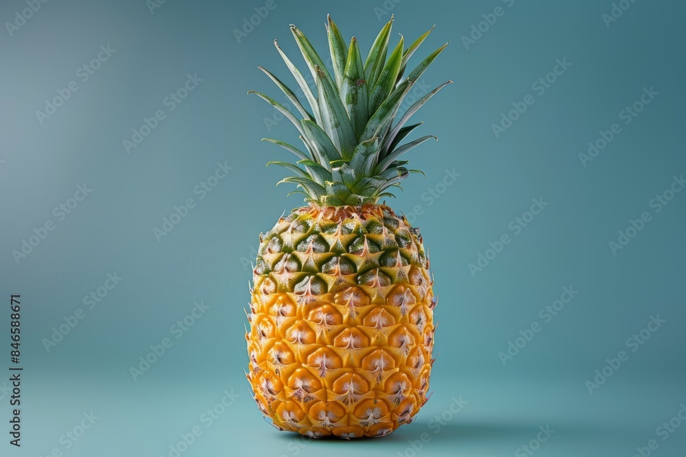 Vibrant Fresh Pineapple for Healthy Lifestyle Ads Generative AI Vibrant Fresh Pineapple for Healthy Lifestyle Ads Generative AI