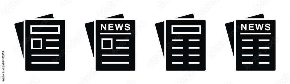 Newspaper icon. Magazine icon, Vector illustration Newspaper icon. Magazine icon, Vector illustration