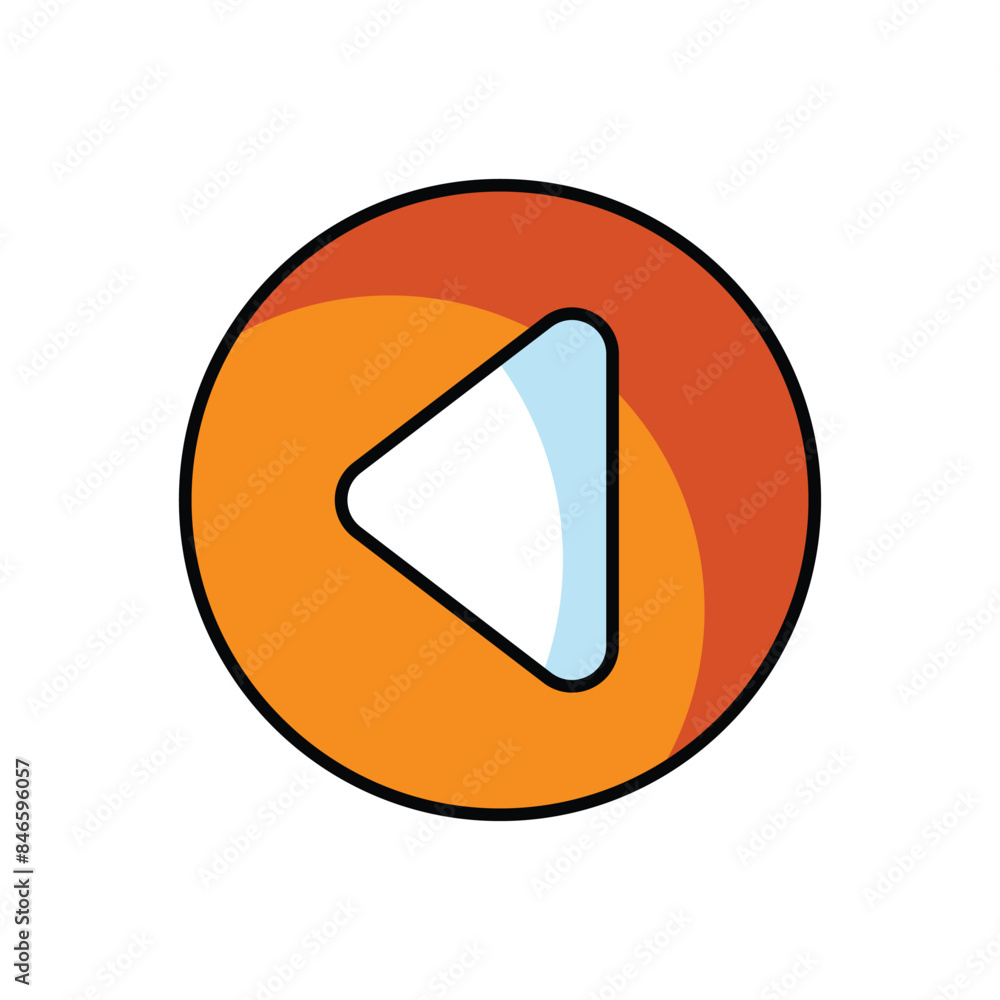Arrow left icon design with white background stock illustration Arrow left icon design with white background stock illustration
