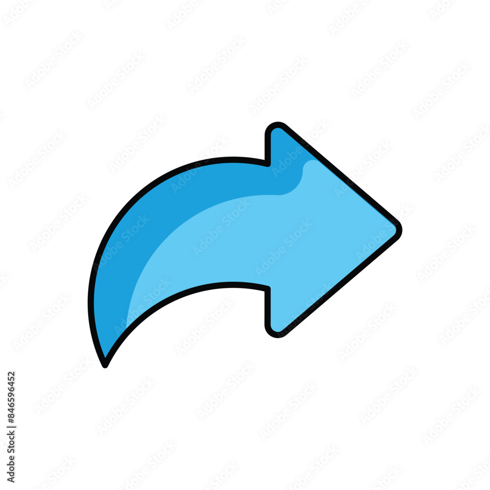 Arrow right icon design with white background stock illustration Arrow right icon design with white background stock illustration