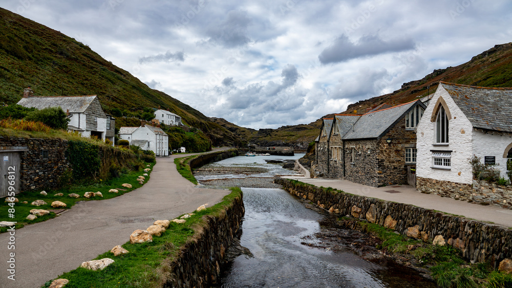 River Valency running through Boscastle to harbour River Valency running through Boscastle to harbour