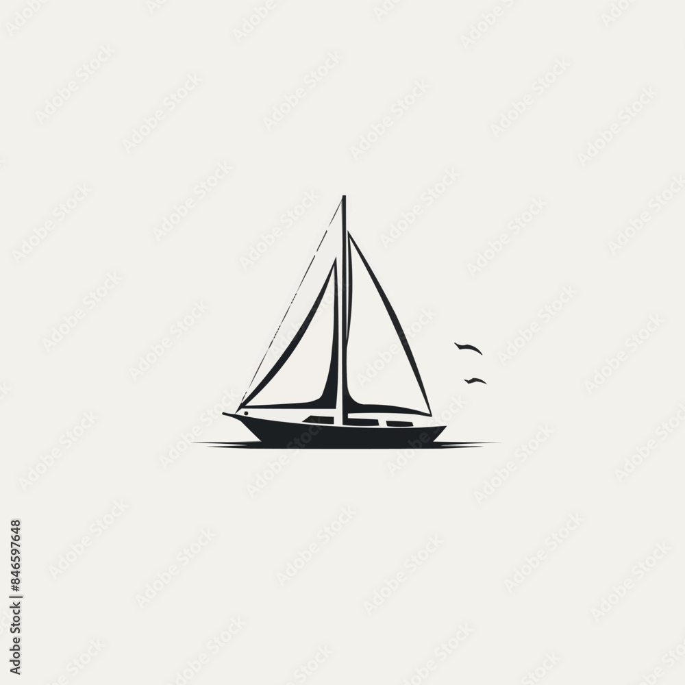 Sailboat isolated on a transparent background Sailboat isolated on a transparent background