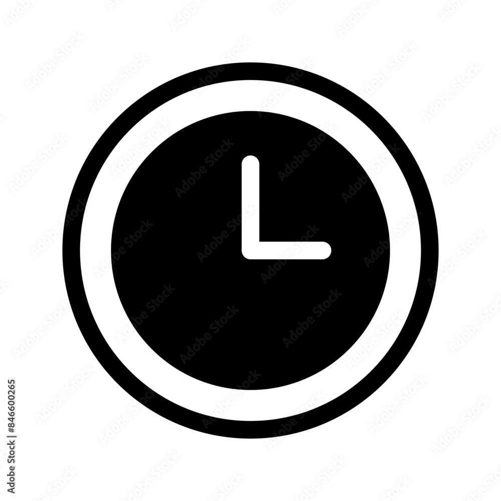 Clock Icon Vector Symbol Design Illustration Clock Icon Vector Symbol Design Illustration