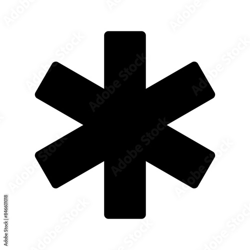 Star Of Life Icon Vector Symbol Design Illustration