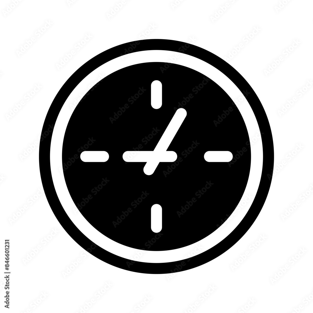 Clock Icon Vector Symbol Design Illustration Clock Icon Vector Symbol Design Illustration
