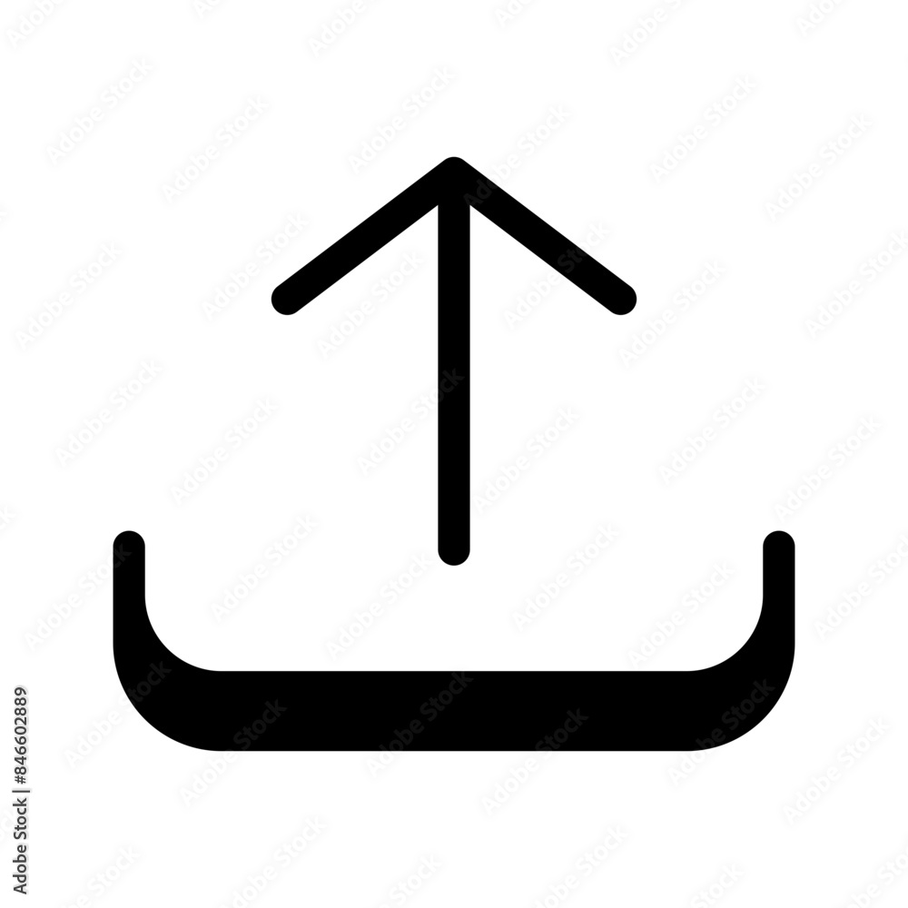 Upload Icon Vector Symbol Design Illustration