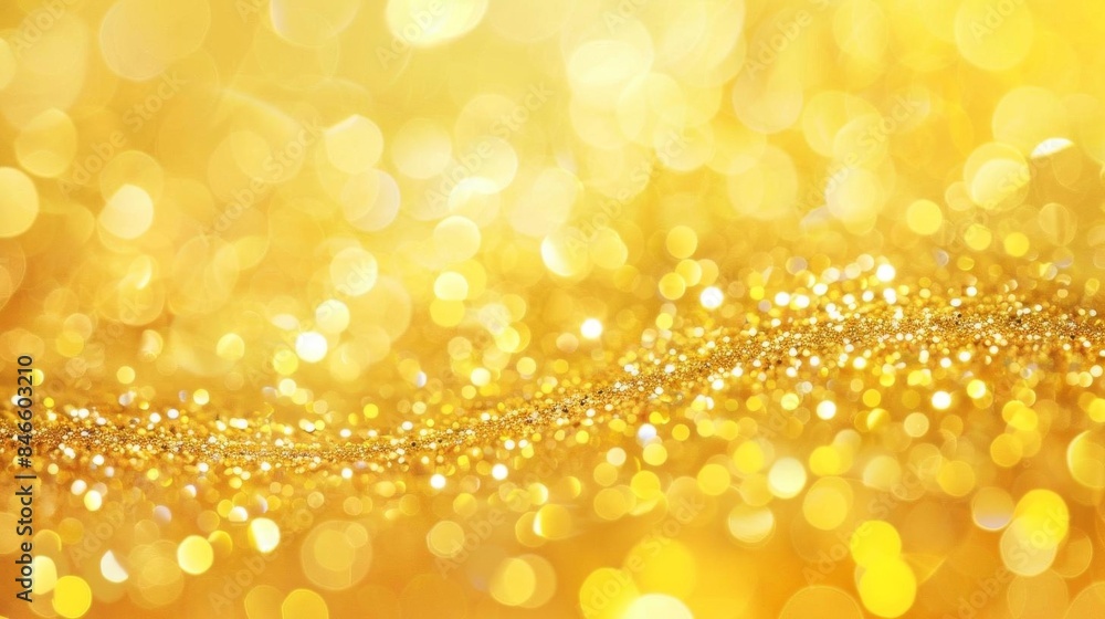 A yellow background with a gold line that is surrounded by many gold circles A yellow background with a gold line that is surrounded by many gold circles