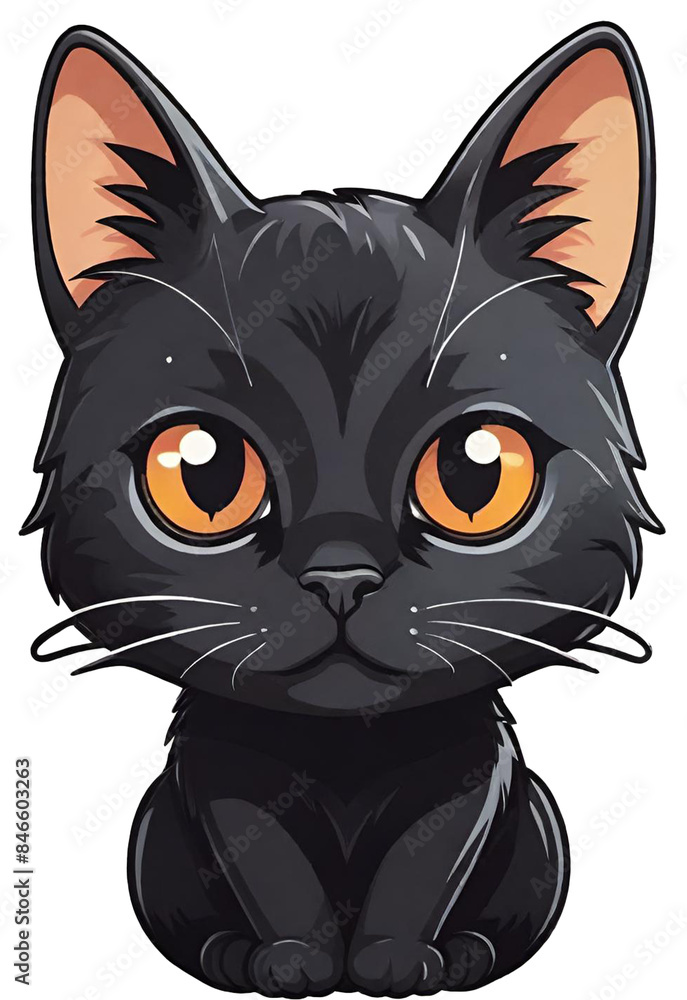 Obraz premium black cat